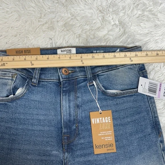 Kensie Women's Blue High Rise Skinny Jeans - Picture 6 of 11